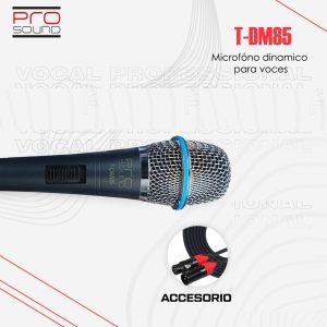 Micrófono Vocal PRO SOUND T-DM85 Dinámico Switch