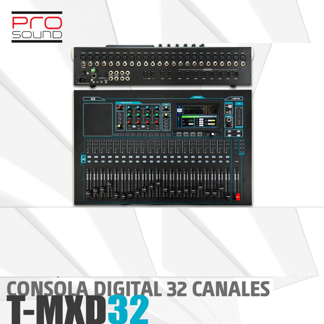 Consola Digital PRO SOUND T-MXD32 32 Canales Control App